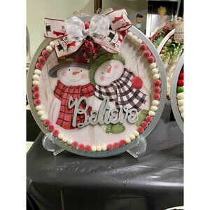 Believe Decorative Handmade Christmas Sign